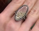 Colleen Lopez Sterling Silver Fancy Diamond Shaker Ring, Size 7