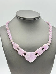 Jay King Sterling Silver Lavender Kunzite Beaded Necklace 18"