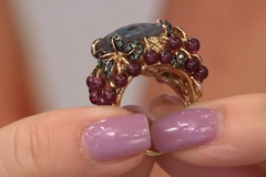 Rarities Sterling Silver Goldclad Multigem "Floral Garden" Ring, Size 6