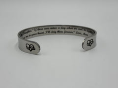 The 37 Bracelet inc. "For my daughter" Stainless Steel Cuff Bracelet, 6-3/4"