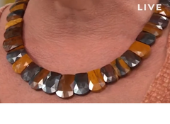 Jay King Sterling Silver Multicolor Desert Sunset Stone Necklace, 18"