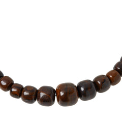 Jay King Sterling Silver Petrified Wood Beaded Necklace, 18"