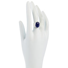 Jay King Faceted Blue Lapis Sterling Silver Cocktail Ring Size 7
