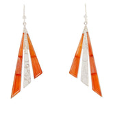 Jay King Sterling Silver Tangerine Chalcedony Earrings, 2-1/4"