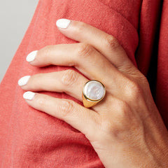 Connie Craig Carroll Jewelry Lane Cultured Pearl Solitaire Ring, Size 8