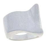 Marla Wynne Silvertone Wavy Ring, Size 5