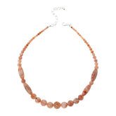 Jay King Sterling Silver Tanzanian Sunstone Beaded Necklace, 18"