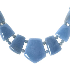 Jay King Sterling Silver Cashmere Anhydrite Necklace, 18"