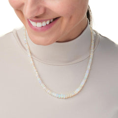 Jay King Sterling Silver Ethiopian Glacier Opal Necklace, 19"