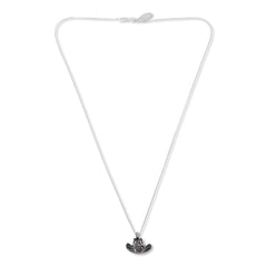 Chaco Canyon Sterling Silver Stamped Cowboy Hat Necklace, 18"