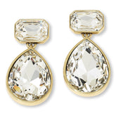 Heidi Daus Clear Crystal Drop Earrings,