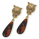 Heidi Daus On the Prowl Crystal Drop Earrings