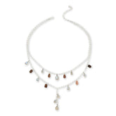 Jay King Sterling Silver Multi-Moonstone 2-Chain Necklace, 18"