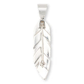 Jay King Sterling Silver Peruvian Turquoise "Feather" Pin-Pendant,