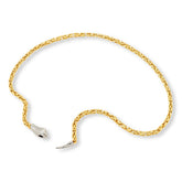 Bellezza Bronze Snake Design Byzantine-Link Chain Necklace, 20"