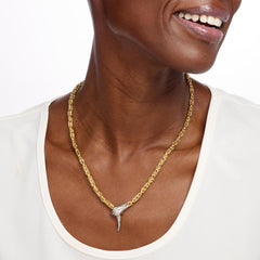 Bellezza Bronze Snake Design Byzantine-Link Chain Necklace, 20"