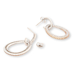 Absolute 5ctw Mocha Mousse Teardrop Drop Earrings