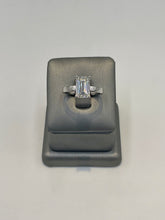 99953 (L-2226) - 14k White Gold 3.08CTTW Lab Diamond Emerald Solitaire Ring E-VS1 ($6995)