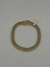 10K Yellow Gold Diamond Cuban Bracelet 8mm 8.5" SI Diamond