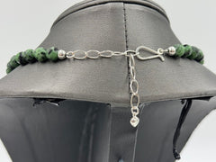 Jay King Green Tanzanian Zoisite Sterling Silver Necklace