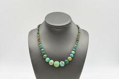Jay King Green Banded Vetiver Epidote Graduated Bead Necklace, 18"