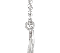 Sterling Silver "A" Inital Necklace w/33" Chain by Silver Style