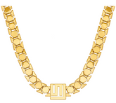 Goldtone Stella Valle Logo Chain Necklace by Lori Greiner Necklace 18"