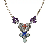 LOGO Links by Lori Goldstein Cluster Pendant w/ Rolo Chain 30" Antiqued Goldtone Necklace