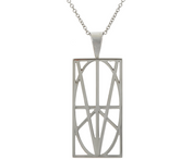 Zymbol Inspirational Stainless Steel Pendant Necklace Large Pendant