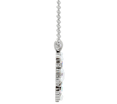 C. Wonder Crystal Starburst Blue/Plum Gold Tone Pendant with Chain