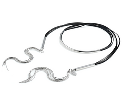 Polished Collar and Tassel Necklace