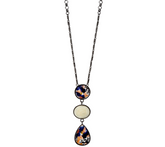 LOGO Links by Lori Goldstein Three Stone Pendant Necklace