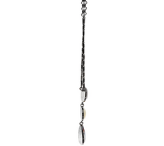 LOGO Links by Lori Goldstein Three Stone Pendant Necklace