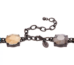 LOGO Links "Celestial" Colors Gunmetal Necklace