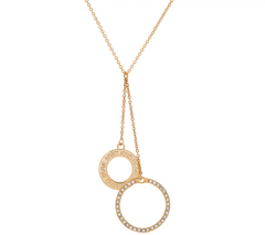 Stella Valle Kind Heart Gold Tone Necklace by Lori Greiner
