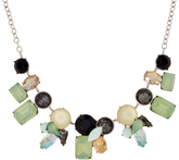 LOGO Links by Lori Goldstein Aurora Statement Antique Silvertone Necklace