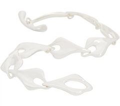 RLM Bronze Heart Link White bronze Bracelet, Small