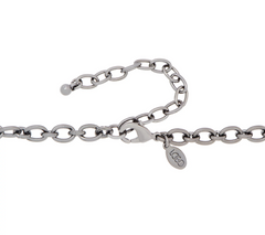 LOGO Links by Lori Goldstein Mystic Moonstone Gunmetal Necklace