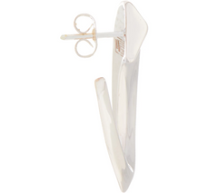 RLM White Bronze Front Facing Hoop Earrings
