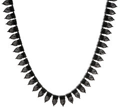 LOGO Links by Lori Goldstein Crown Gunmetal Necklace