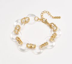 Grace Kelly Collection Simulated Crystal Circle Link Bracelet (Copy)
