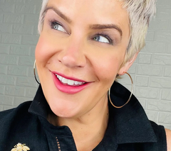 Joan Rivers Set of 2 Golden/Silver Leah Hoops Earrings with Omega Back