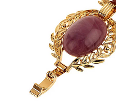 Isaac Mizrahi Live Oval Cabochon Wreath Link Bracelet