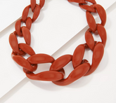 Attitudes by Renee Global Resin Link Necklace