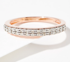 Accents by Affinity Rosetone Sterling Silver Band Ring, Size 6