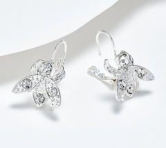 Joan Rivers Silvertone Crystal Bee Pendant and Earring Set