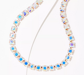 Kirks Folly Aurora Borealis Essentials Square Riviere Goldtone Necklace