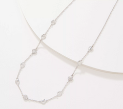 FREIDA ROTHMAN Sterling Silver Radiance 20" Disc Necklace