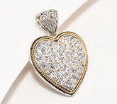 Artisan Crafted by Robert Manse Sterling Silver Bezel Set Heart Pendant