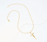 David Markstein Sterling Silver 18K Gold Plated Inspirational "Hope" 20" Necklace